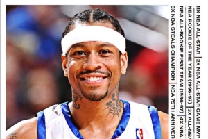 3次一陣&4屆得分王&11屆全明星&01年MVP！艾弗森50歲生日快樂??