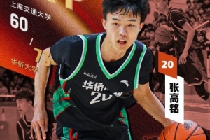 張高銘20投4中&三分11中3&罰球14中8 得全隊(duì)最高19分10板