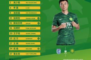 ?? 北京國安今日首發(fā)！ 重視每一場(chǎng)比賽 ?? 國安，必勝！