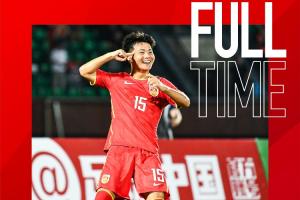 中國(guó)U-16男足1比1戰(zhàn)平日本U-16男足，梁仕宇替補(bǔ)建功