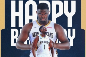 ??真摯的祝福！祝鵜鶘球星錫安25歲生日快樂??