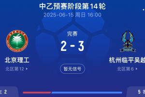送的啥??北理工試圖向裁判送禮被拒，最終2-3不敵杭州臨平吳越