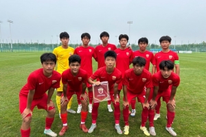 青少年精英聯(lián)賽決賽第一階段，上海海港U17隊?wèi)?zhàn)勝廣東廣州豹
