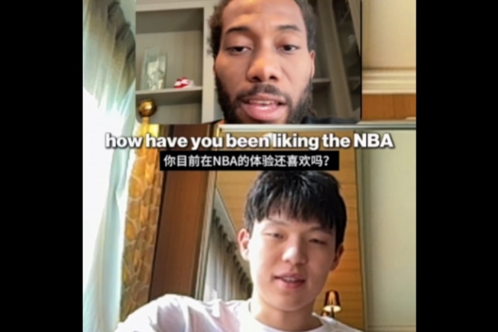 ??楊瀚森和小卡連線？小卡咨詢?nèi)绾斡弥形恼f(shuō)垃圾話 太有意思了
