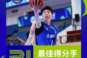 U21A組濟源賽區(qū)最佳得分手何佳軒 最佳三分&助攻&搶斷手孫亞輝