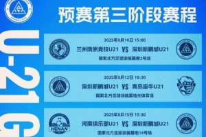 青少年精英聯(lián)賽（U21組） 深圳新鵬城對陣蘭州隴原競技