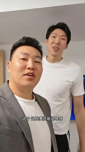 等你歸來！李根調(diào)侃周琦：你應(yīng)該在球場上 而不是在演播室里