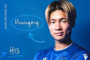 官方：21歲日本前鋒福田師王從門興租借加盟卡爾斯魯厄，身披13號