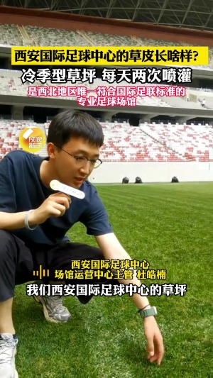 西安國際足球運營主管：草皮國外進口＆冷季型草，達國際A級標準
